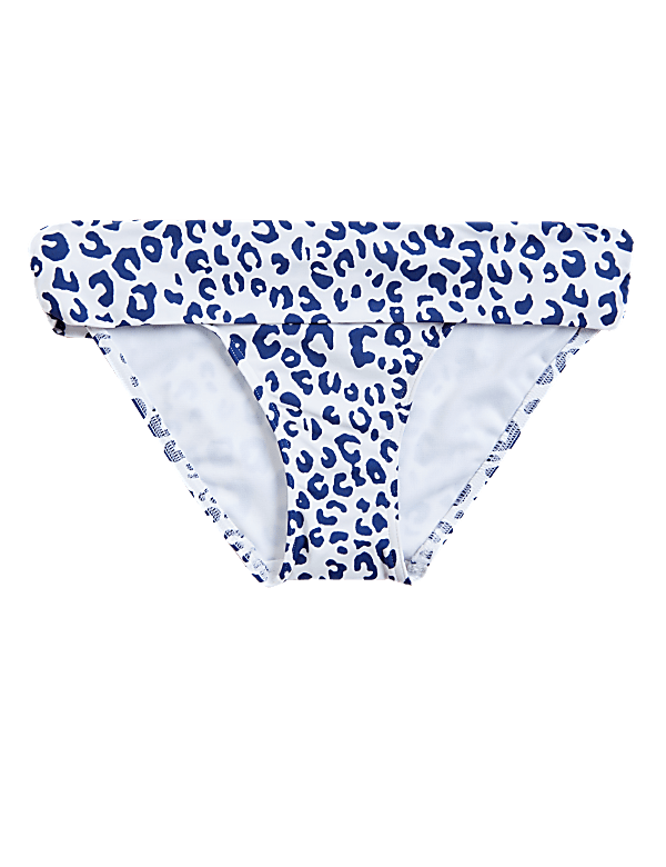 Tummy Control Animal Print Bikini Bottoms