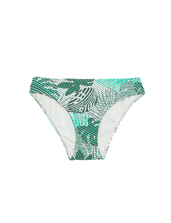 Printed High Leg Bikini Bottom