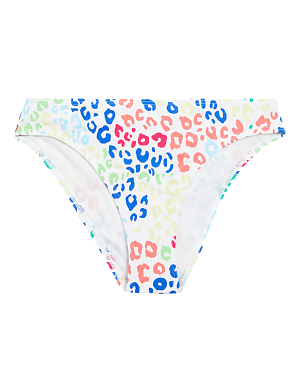Animal Print High Leg Bikini Bottoms