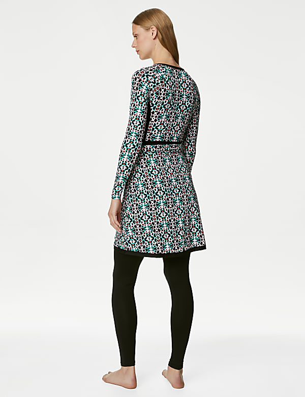 Printed High Neck Swim Tunic