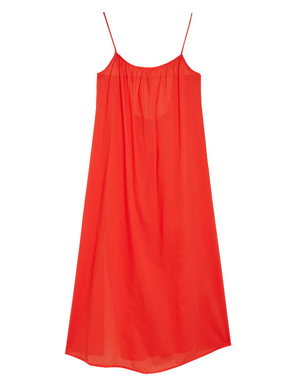 Pure Cotton Midi Slip Dress