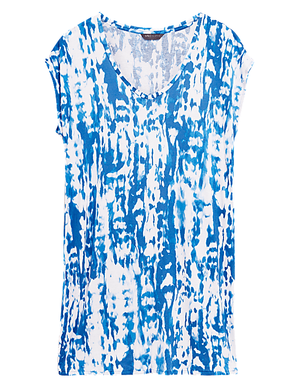 Jersey Tie Dye Mini Shift Dress