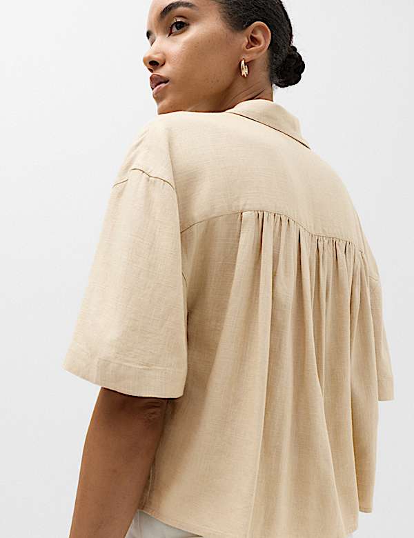 Oversized Shirt with Linen - CH