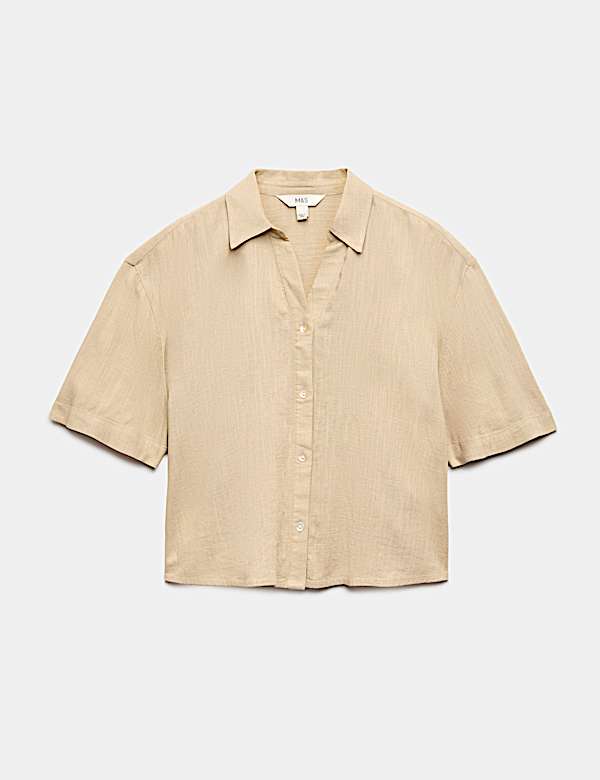 Oversized Shirt with Linen