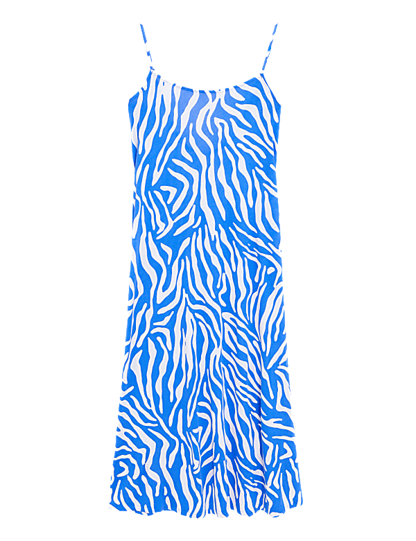 Tie Dye Scoop Neck Maxi Slip Dress