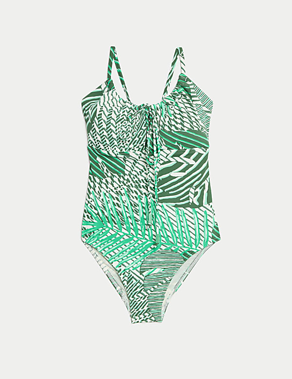 Maillot de bain imprimé à nouer sur le devant - BE