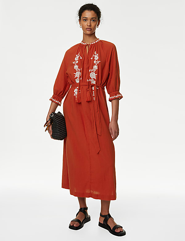 Pure Cotton Beach Cover Up Kaftan