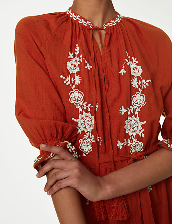 Pure Cotton Beach Cover Up Kaftan