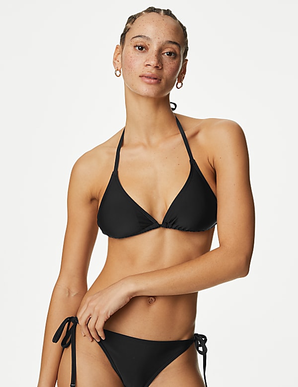Marks and spencer black bikini sale