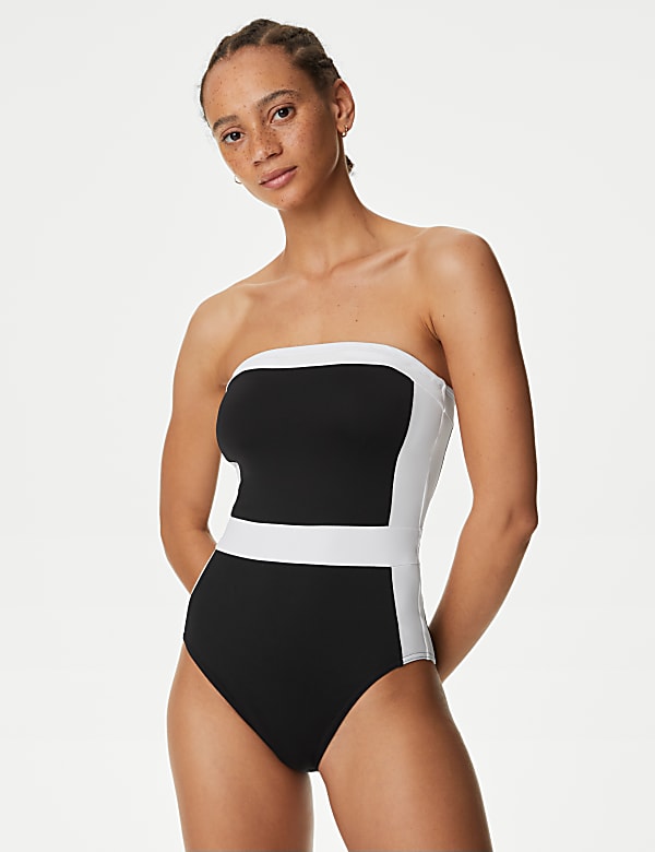 Marks and spencer bandeau swimsuit deals