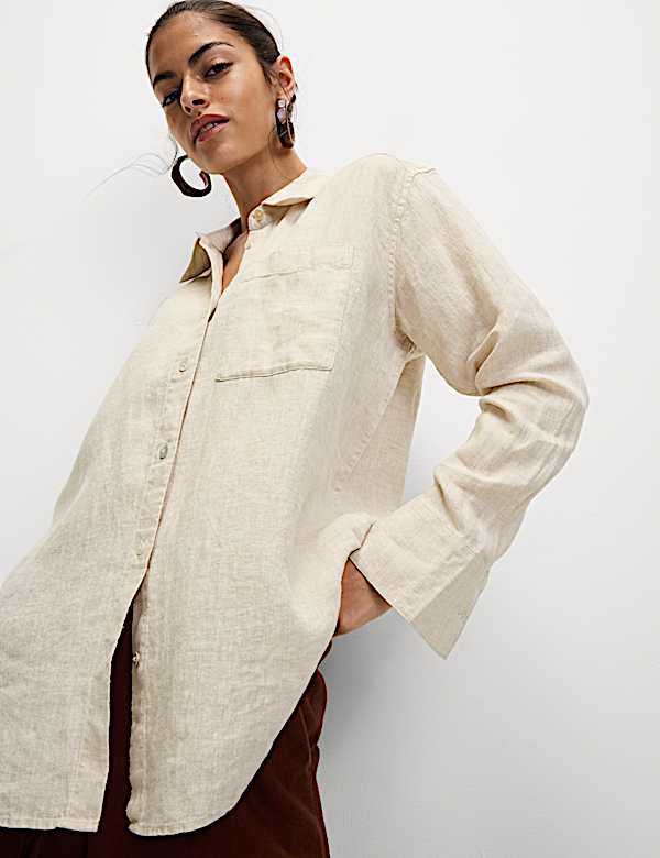 Pure Linen Relaxed Shirt - AL