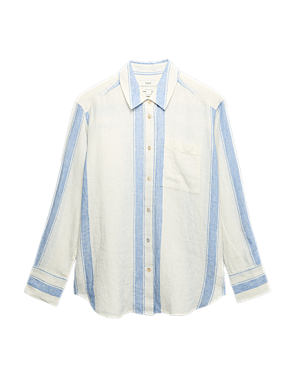 Pure Linen Striped Shirt