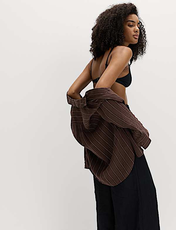 Pure Linen Striped Shirt