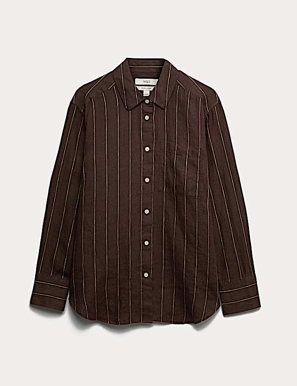 Pure Linen Striped Shirt - US