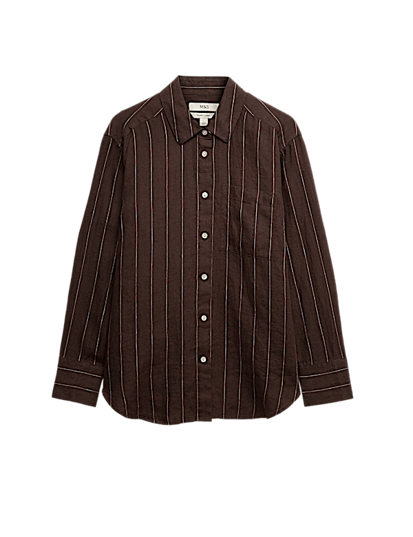 Pure Linen Striped Shirt