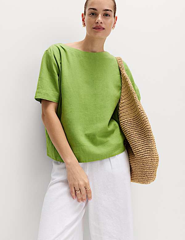 Linen Rich Relaxed T-Shirt