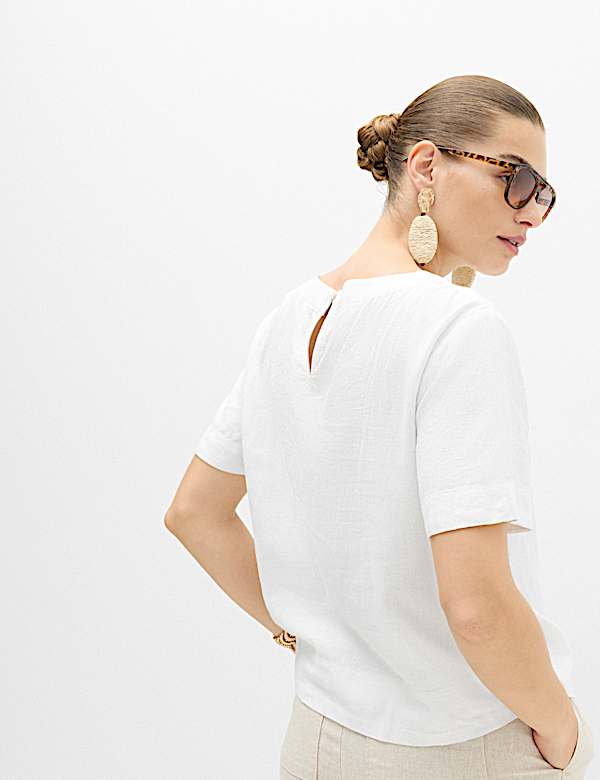 Linen Rich Relaxed T-Shirt