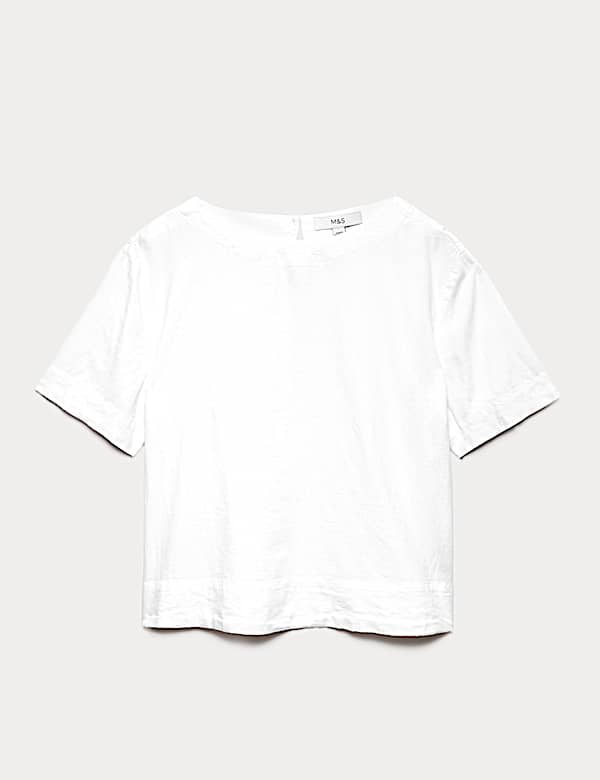 Linen Rich Relaxed T-Shirt - CZ