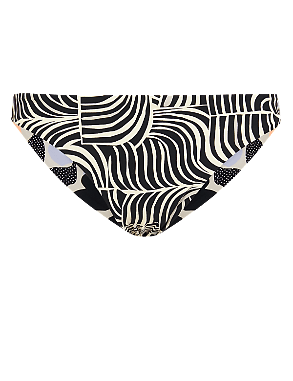 Printed Reversible Brazilian Bikini Bottoms