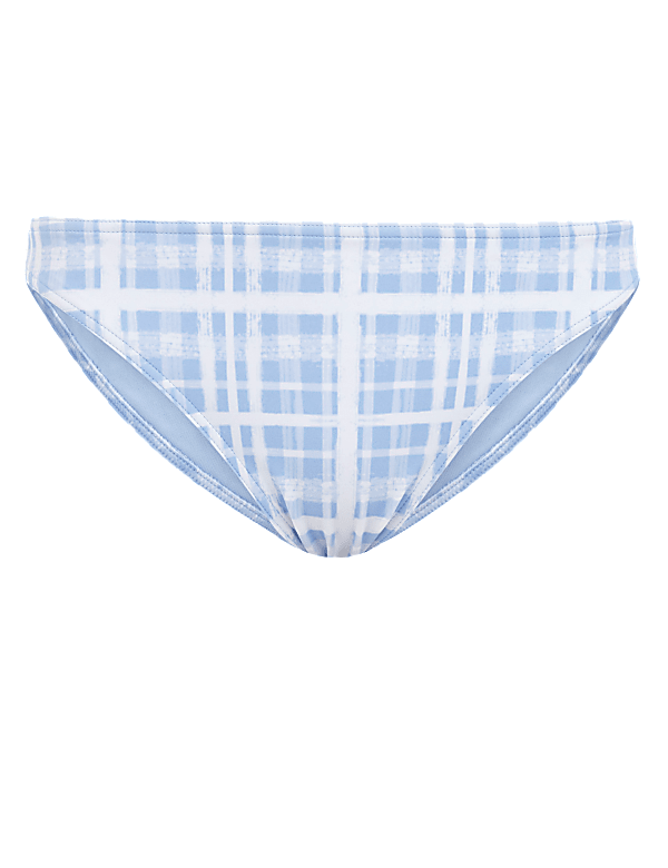 Checked Brazilian Bikini Bottoms