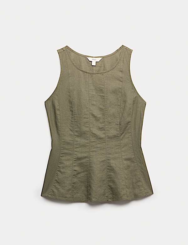 Linen Rich Vest Top