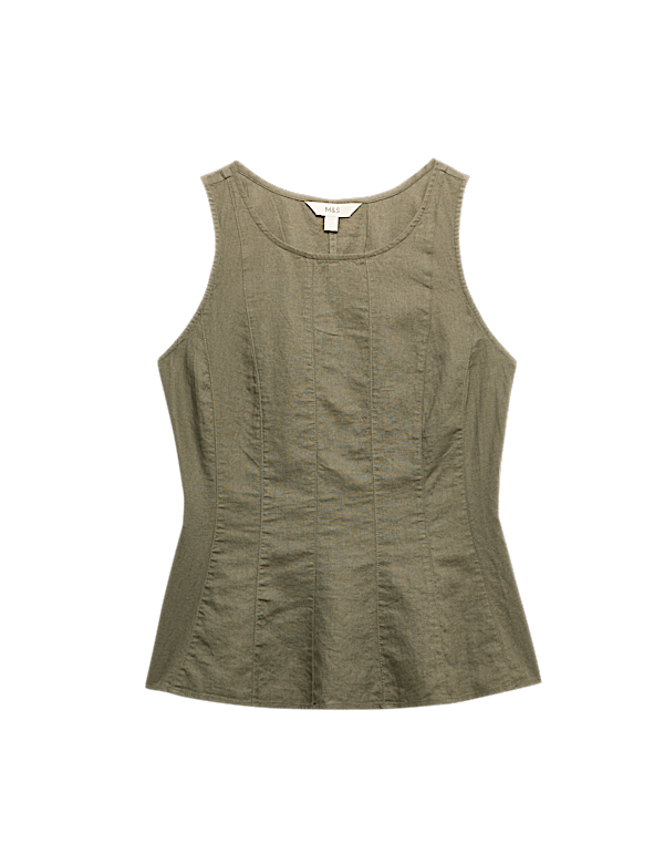 Linen Rich Vest Top