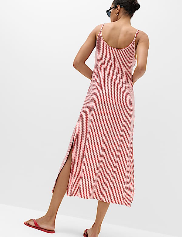 Printed Jersey Midaxi Beach Dress - RO