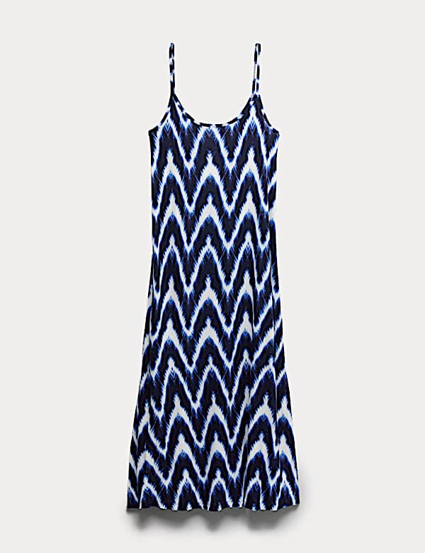 Printed Jersey Midaxi Beach Dress - JE