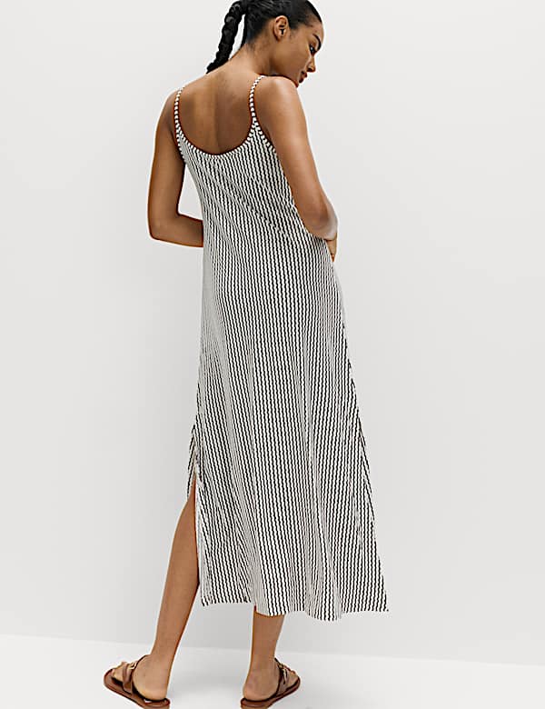 Printed Jersey Midaxi Beach Dress - AU