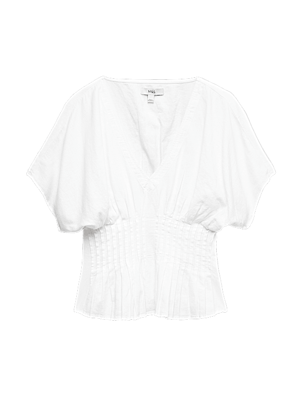 Linen Rich Waisted Top