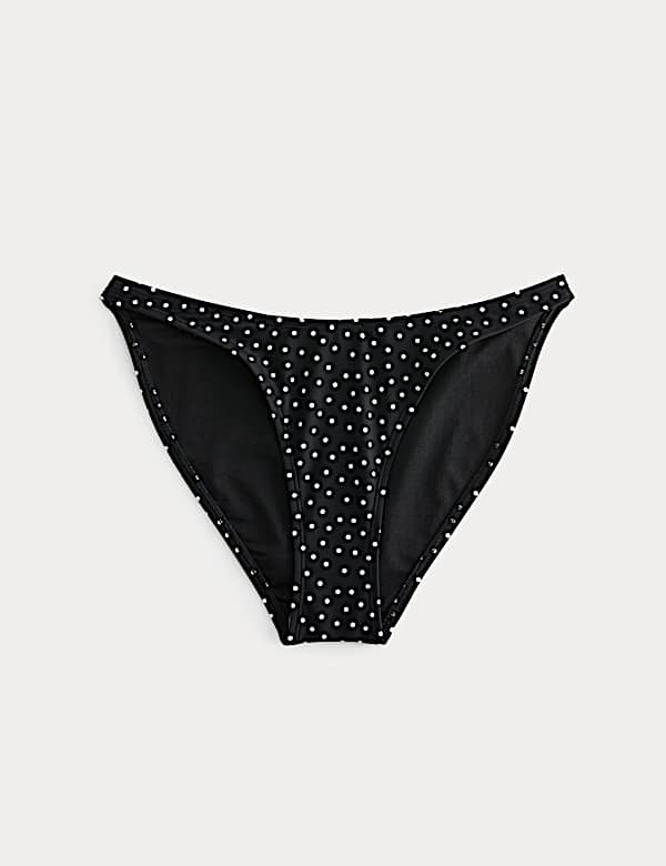 Hoog uitgesneden bikinibroekje met print - NL