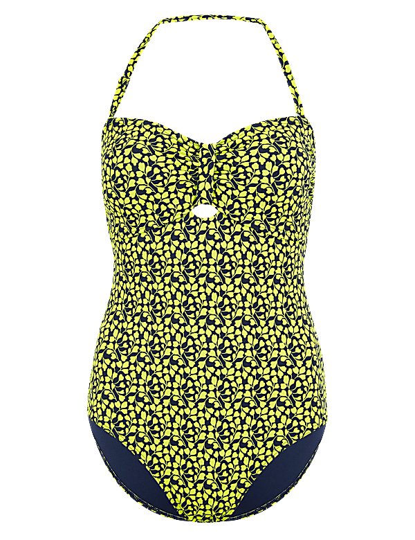 Printed Bandeau Swimsuit
