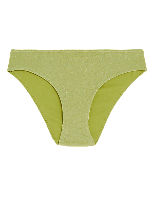 Sparkle High Leg Bikini Bottoms