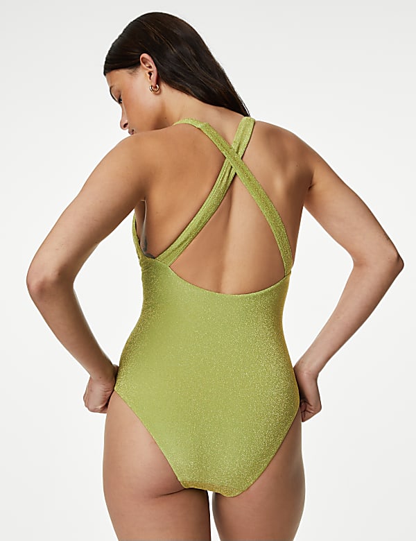 Sparkle Plunge Swimsuit