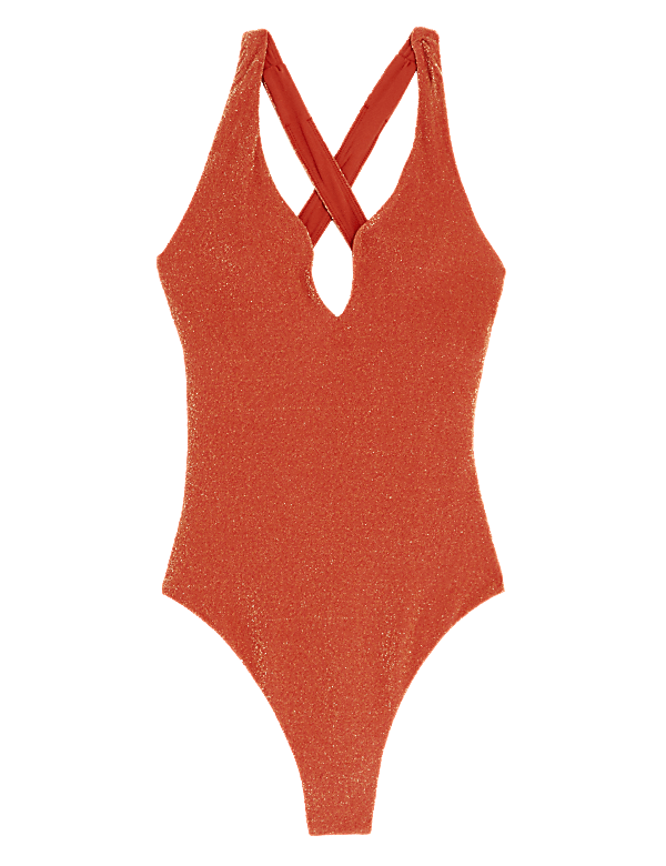 Sparkle Plunge Swimsuit