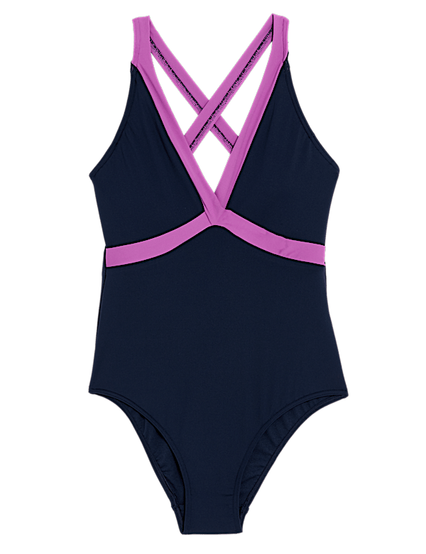 Monochrome Padded Plunge Swimsuit