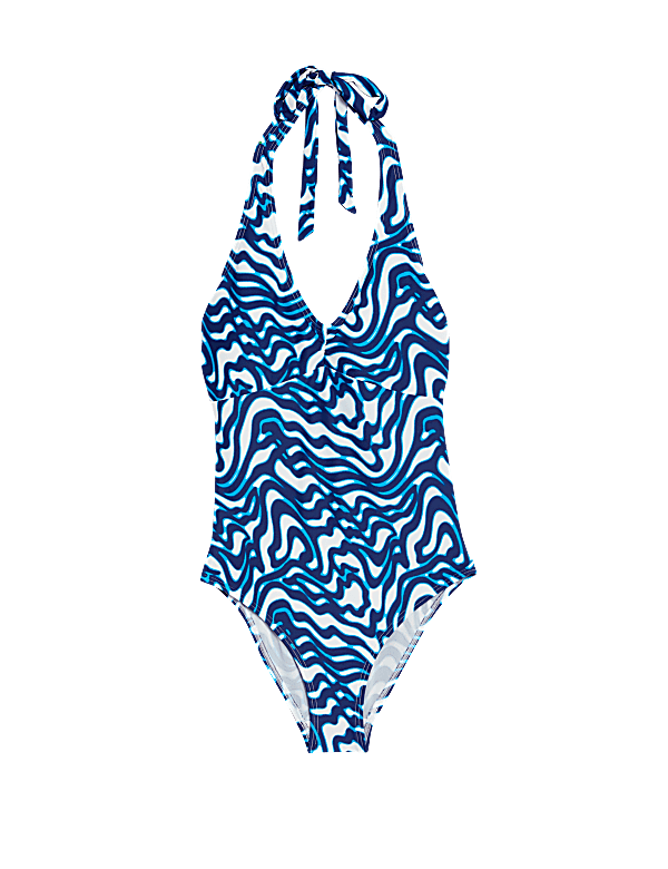 Printed Halterneck Swimsuit