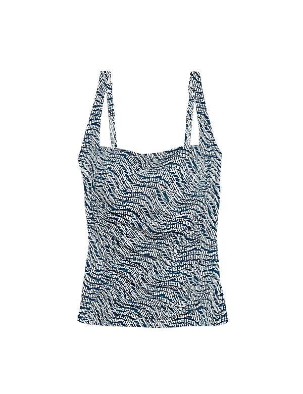 360 Tummy Control Printed Padded Tankini Top