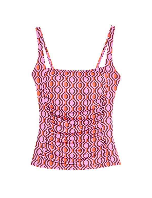 360 Tummy Control Printed Padded Tankini Top