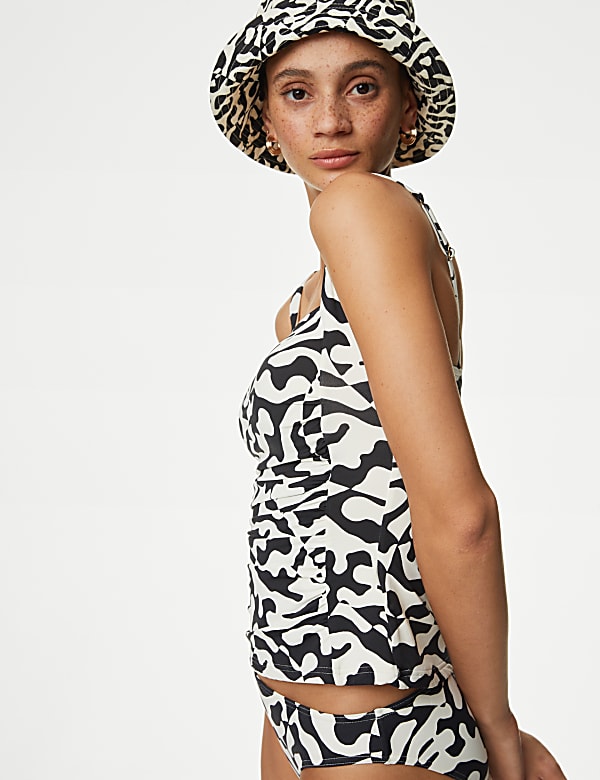 360 Tummy Control Printed Padded Tankini Top