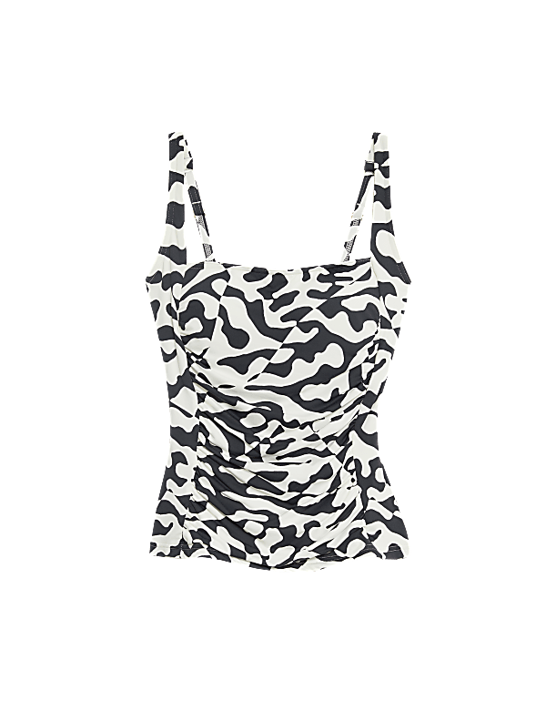 360 Tummy Control Printed Padded Tankini Top