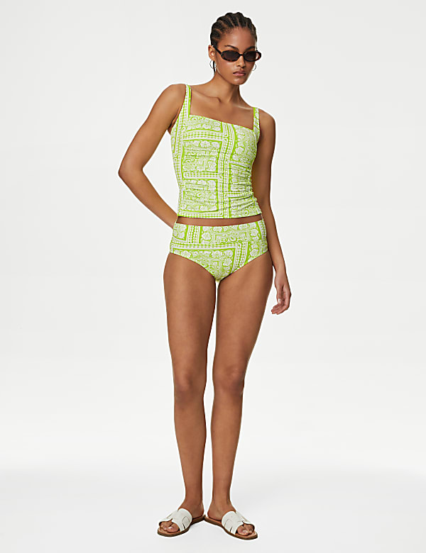 360 Tummy Control Printed Padded Tankini Top