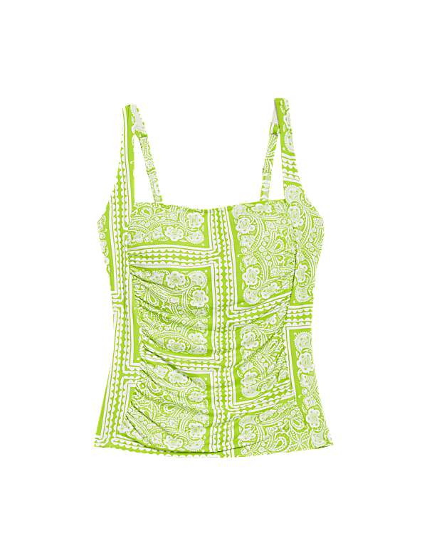 360 Tummy Control Printed Padded Tankini Top