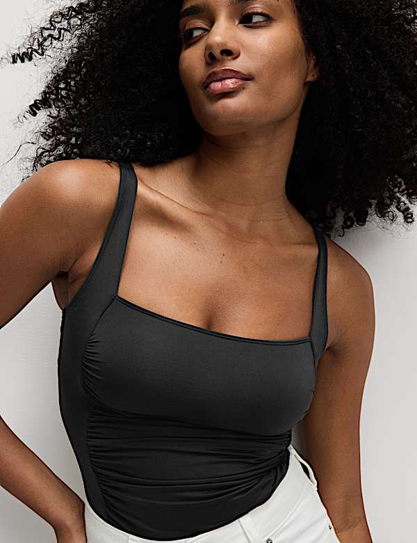 360 Tummy Control Square Neck Tankini Top
