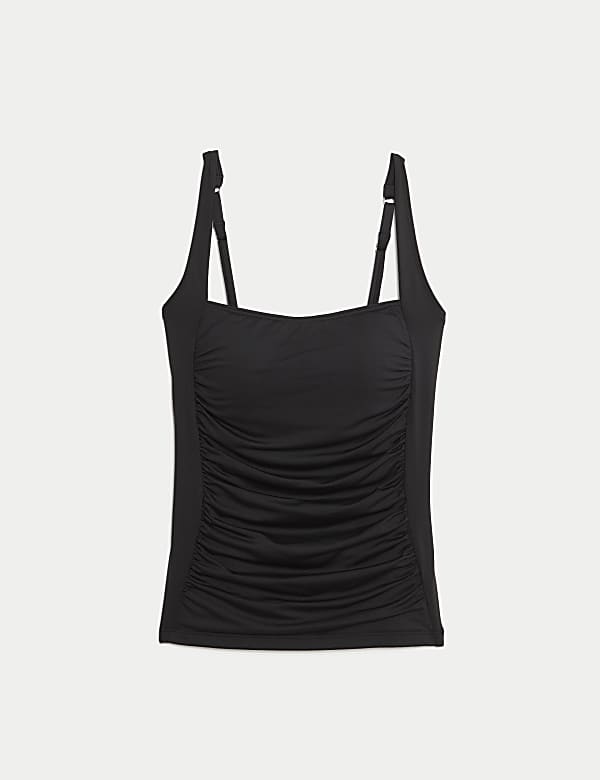 360 Tummy Control Square Neck Tankini Top - DE