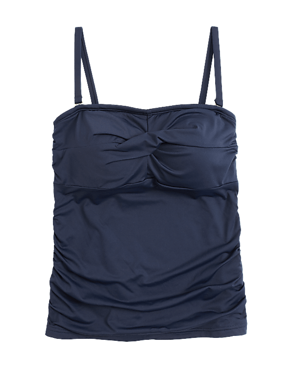 Tummy Control Padded Bandeau Tankini Top