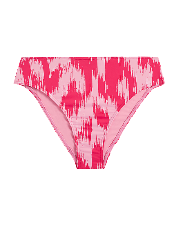 Printed High Waisted Bikini Bottoms