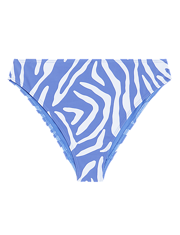 Animal Print High Waisted Bikini Bottoms