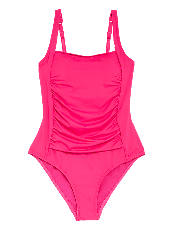 Tummy Control Padded Square Neck Swimsuit