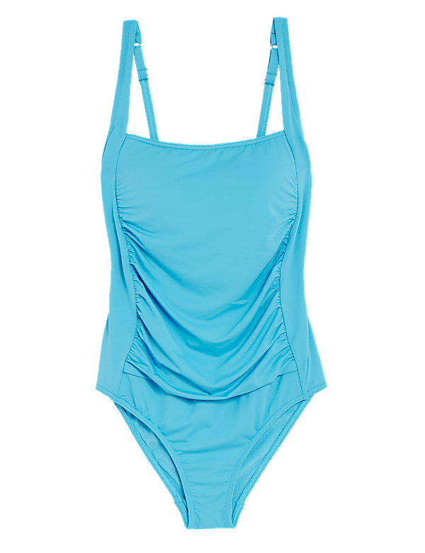 Tummy Control Padded Square Neck Swimsuit